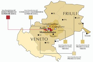 Prosecco nel triveneto
